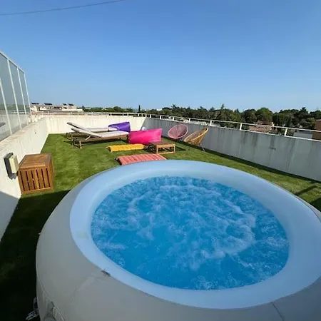 Luxueux 5 Pc, Jacuzzi, Rooftop, Terrasse, Clim Apartament Montpellier