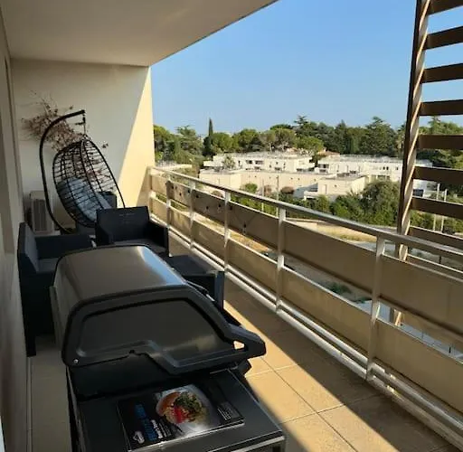 شقة Luxueux 5 Pc, Jacuzzi, Rooftop, Terrasse, Clim مونبيلييه